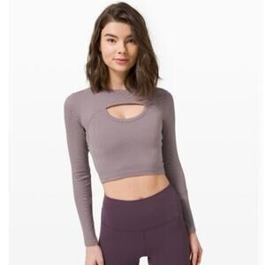 Lululemon Better Best Long-Sleeve Shirt in Lunar Rock  Sz 2